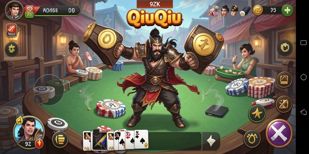 Screenshot gameplay QiuQiu yang seru di 9ZK.
