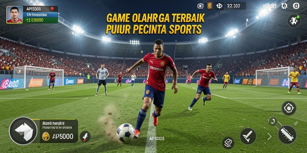 Screenshot gameplay API5000 dengan tampilan menarik dari pertandingan olahraga.