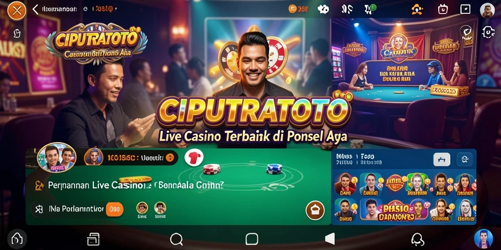 Tampilan gameplay yang mendebarkan dalam aplikasi Live Casino CIPUTRATOTO.