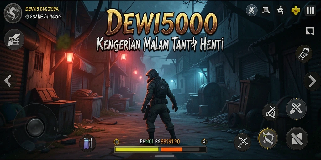 Tangkapan layar DEWI5000 menampilkan suasana horor yang mencekam dan gameplay yang menggugah adrenalin.