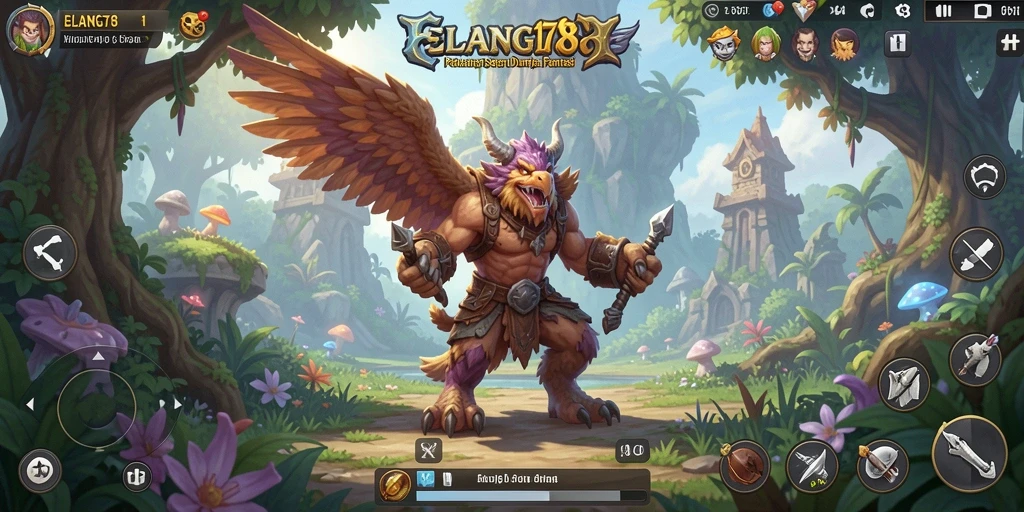 Tangkapan layar utama ELANG178 menunjukkan aksi menarik dalam pertarungan RPG.