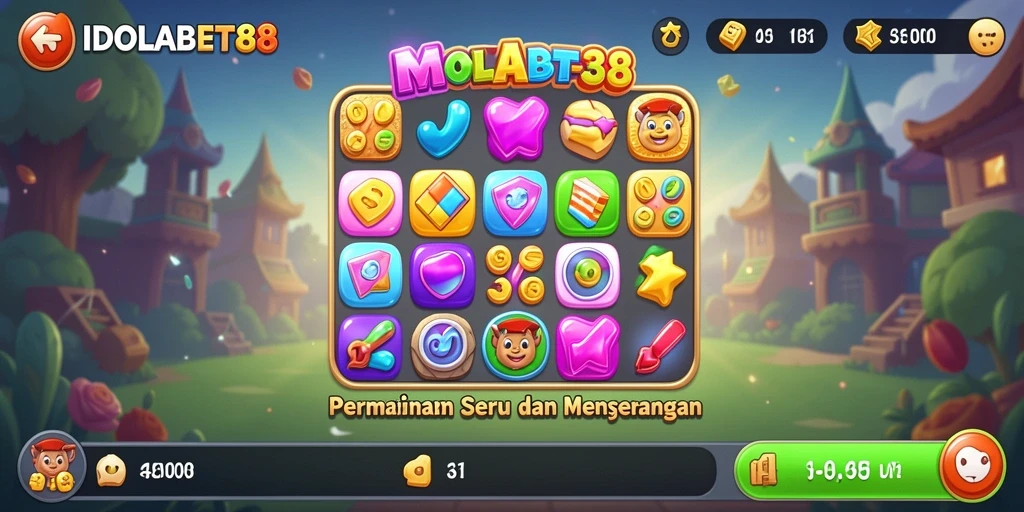 Gameplay seru dan menarik dari IDOLABET88 dalam tantangan Match-3.