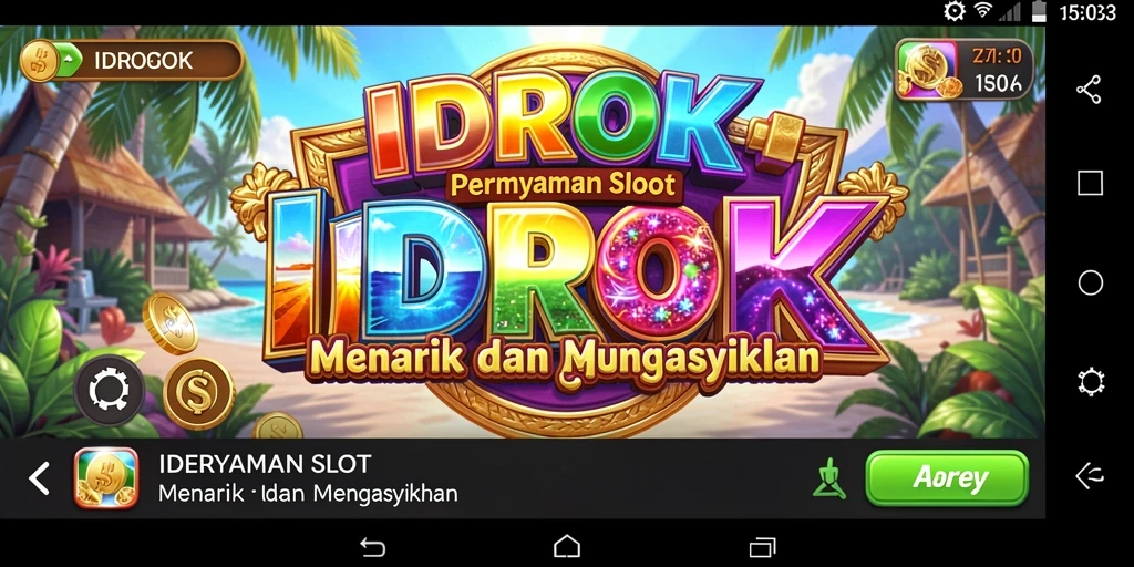 Tampilan gameplay Slot IDROK yang memikat dan penuh warna.