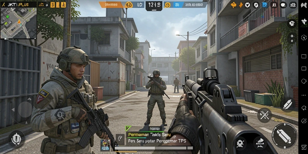 Tampilan menarik dari gameplay JKTPLUS yang seru.