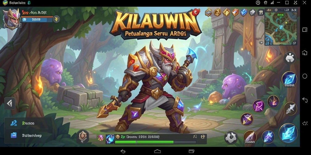 Screenshot KILAUWIN menampilkan aksi pertarungan yang intens dalam permainan ARPG.