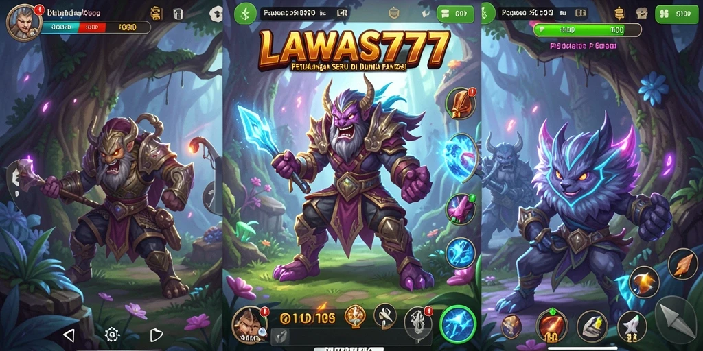 Tampilan gameplay LAWAS777 menampilkan dunia petualangan yang luas dan menantang.