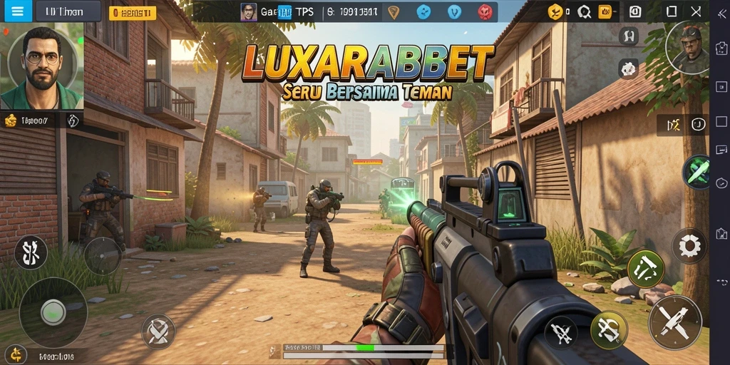 Tampilan gameplay LUXARABET yang menegangkan dan penuh aksi.