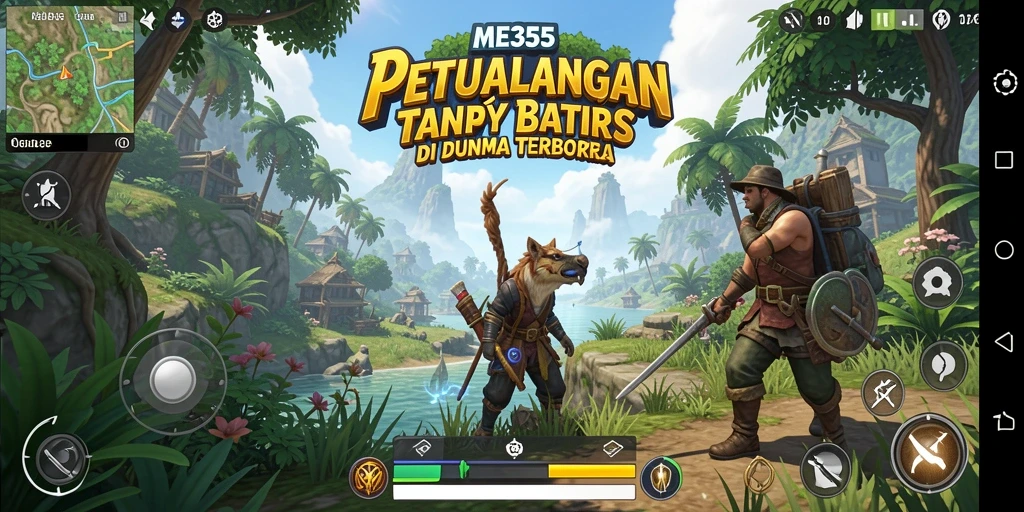 Tampilan gameplay seru di dunia terbuka ME355.