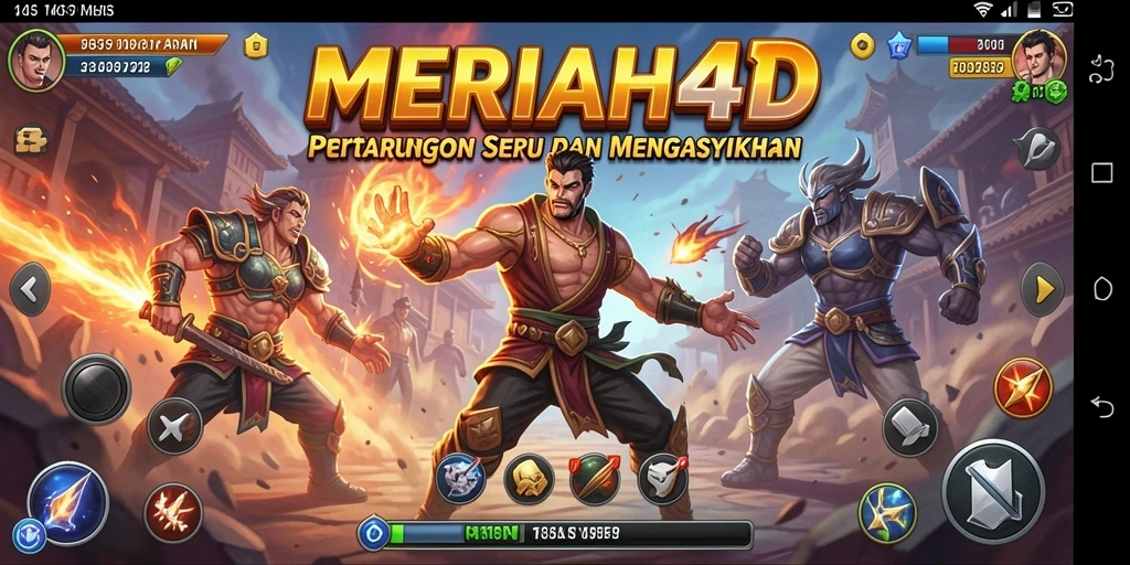 Tampilan permainan <strong>MERIAH4D</strong> dengan pertarungan yang seru