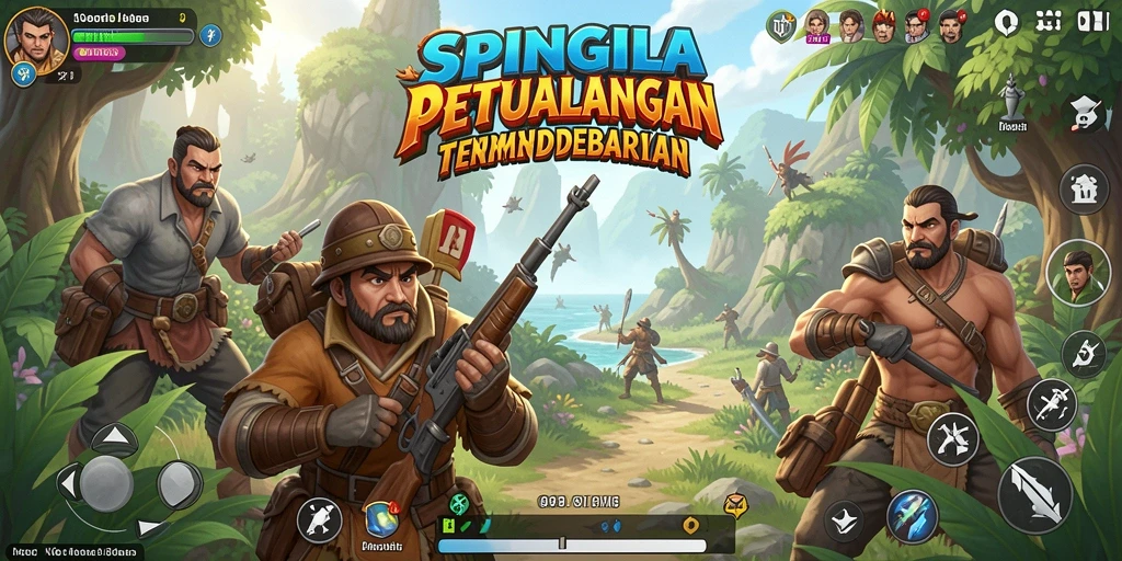 Tangkapan layar utama SPINGILA yang menunjukkan gameplay Open World yang mengesankan.